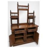Victorian Mahogany Mirrored Chiffonier Sideboard