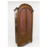 Vintage Carved Arched-Door Armoire