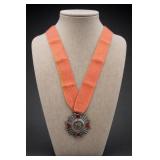 Vintage Masonic Officer Medal With Ribbon