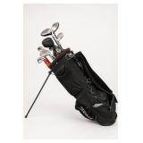Wilson Golf Bag With Assorted Golf Clubs