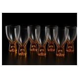 Mikasa Viva Amber Wine Glasses, Set Of 7