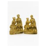 Gold-Tone Nativity Figurine Pair