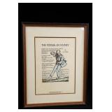 W.B. Yeats Cuala Press Fiddler Of Dooney Print
