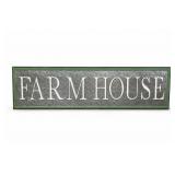 Farmhouse Metal Wall Sign, 45 x 12 in