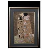 Gustav Klimt The Kiss Framed Art Print