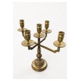 Brass 5-Light Candelabra Candle Holder