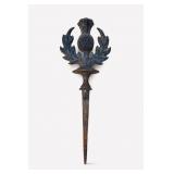 Decorative Iron Thistle Foliate Finial