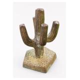 Brass Saguaro Cactus Sculpture Ring Holder