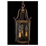 Art Deco Bronze And Glass Four-Light Lantern