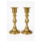 Pair Of Brass Candlesticks