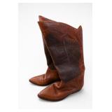 Circle S Brand Leather Western Boots Size 9M