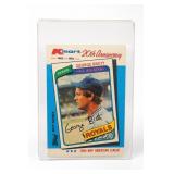 1982 Topps Kmart George Brett Signed Card