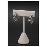 James Avery Sterling Silver Floral Earrings