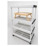 HDX 5-Tier Plastic Storage Shelving Unit