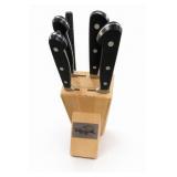 Wolfgang Puck Wooden Knife Block With Knives