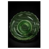 E.O. Brody Co. M2000 Green Glass Pedestal Bowl