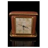 Phinney-Walker Leather Wrapped Travel Alarm Clock