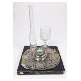 Ornate Trivet With Clock