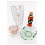 Assorted Vintage Glassware & Decorative Bottle Lot