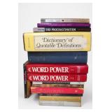 Mixed Book Lot: Dictionary, Word Power & More