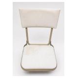 Vintage White Padded School Chair