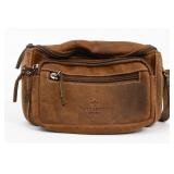 Von Lamezan Brown Leather Crossbody Bag