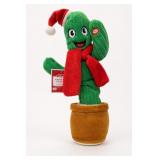 Holiday Animated Cactus Plush, 13.5 In, 3 AA