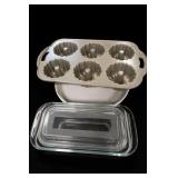 Bundt Pan & Glass Baking Dish Set