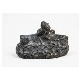 Inuit Kayak Hunter And Seal Soapstone Sculpture