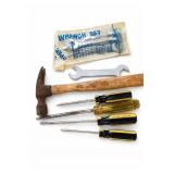 Stanley Screwdrivers, Wrench Set & Hammer Lot