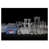 Assorted Clear Glassware Set, Drinking Glasses