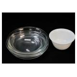 Pyrex Mixing Bowls & White Bowl Set
