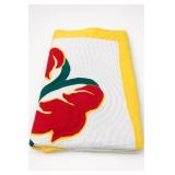 Red, Green & Yellow Appliquï¿½ Floral Quilt