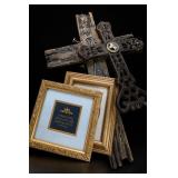 Religious Crosses & Framed Art Set