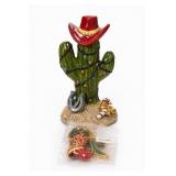 Cactus Cowboy Christmas Decoration & Ornament Lot