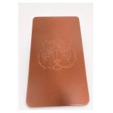 Tiger Embossed Domino Set In Storage Tray