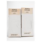 2 Boxes Medium Elbow Plastic Gloves 100pk