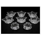 Clear Glass Star-Shaped Candle Holders & Bowls