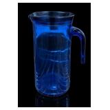 Blue Glass Pitcher