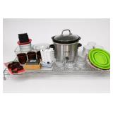 Crock-Pot Slow Cooker & Assorted Kitchenware Lot