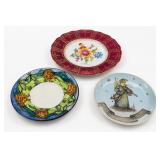 Three Assorted Plates, Merry Christmas 1987