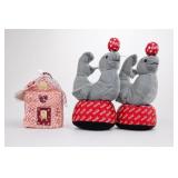 Coca-Cola Rabbit Figures, Pair