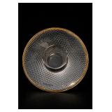 Kosta Boda Limelight Gold-Rimmed Votive Holder