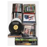Mixed Music CDs, DVDs, Cassettes & Books Lot
