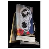 Assorted Picture Frames Including Antiqued Asian