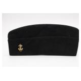 Kingform Navy Garrison Cap With Anchor