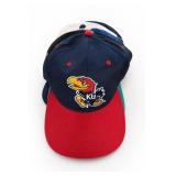 KU Jayhawks, Memphis State & Yankees Cap Lot