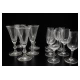 Clear Glass Stemware & Tumblers Set