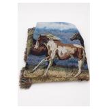 Horse Tapestry Throw Blanket With Fringe