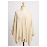 Time And Tru Ribbed Knit Cape, One Size